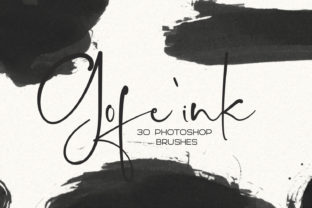 30 Gofe Ink Photoshop Brushes: Authentic Handmade Texture