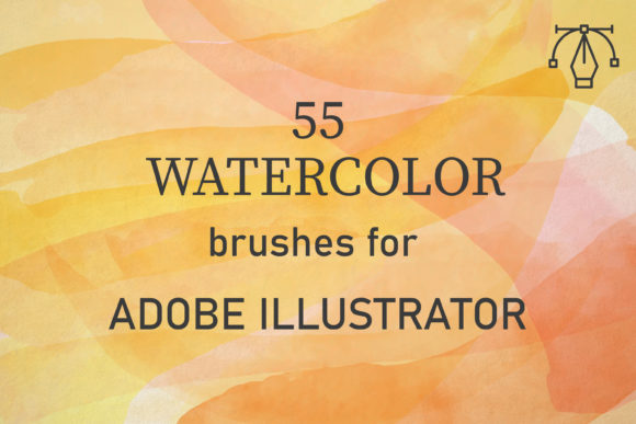55 Watercolor Brushes for Illustrator: A Designer's Essential Toolkit
