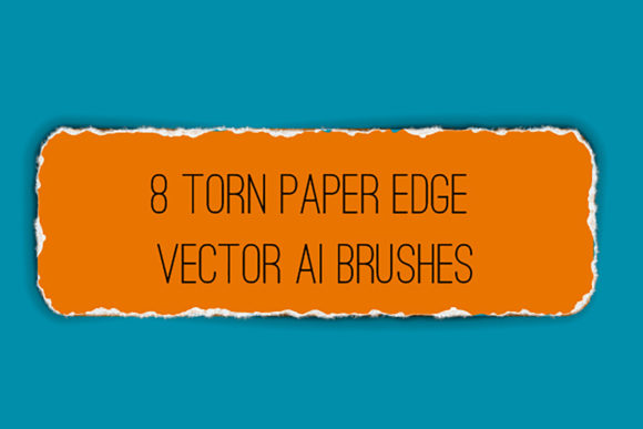 8 Tattered Paper Illustrator Brushes: Instant Texture & Authenticity