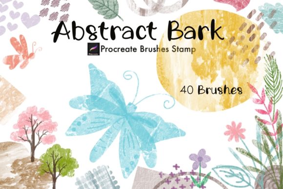 Abstract Bark Procreate Brushes Stamp: Natural Texture for Digital Design