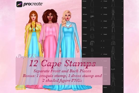 Cape Procreate Stamps: A Game-Changer for Fashion Illustrators