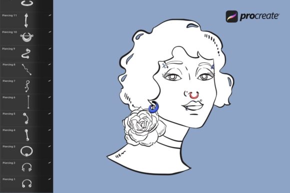 Piercing Procreate Stamps: Add Edgy Detail to Your Digital Art