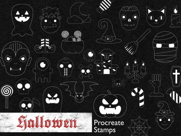 Spook Up Your Designs with Procreate Halloween Ghost Stamps