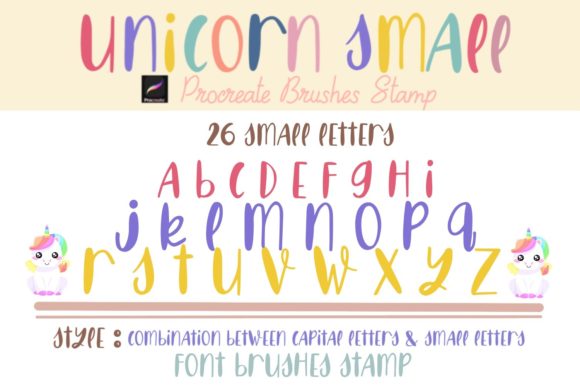 Unicorn Magic for Your iPad: The Procreate Brushes Stamp Unicorn Small